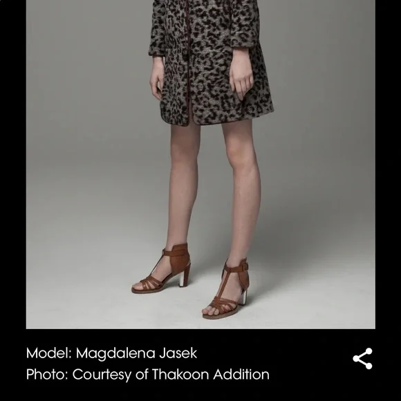 Thakoon Addition Leopard Wool Coat - Picture 2 of 5
